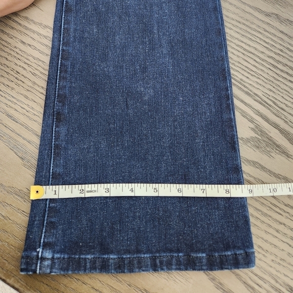 Soft Surroundings Wide Leg Jeans Womens Small Dark Blue Denim - Picture 10 of 10